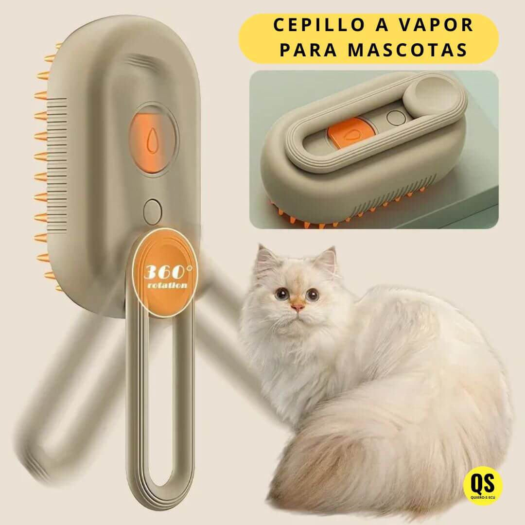 Cepillo a vapor para mascotas