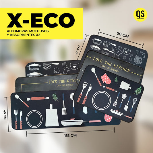 X-ECO™ - ALFOMBRAS MULTIUSOS ABSORBENTES X 2